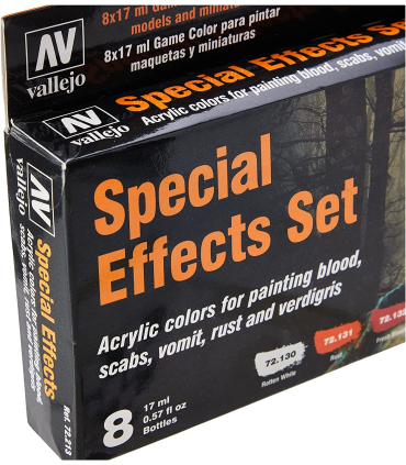 پک 8 عددی رنگ مخصوص ایربراش والجو مدل Acrylicos VJ72213 "Game Color" Special Effects Se برند Vallejo