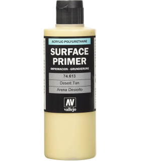رنگ مخصوص ایربراش والجو مدل Polyurethane Primer - Desert Tan Base VJ74613 200 ml برند Vallejo