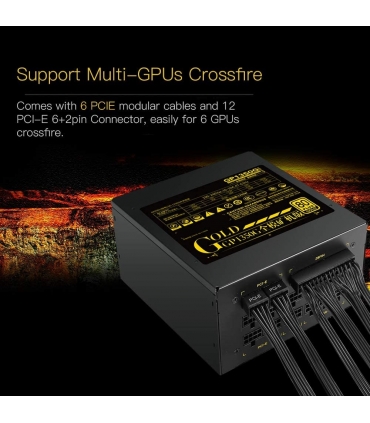 منبع تغذیه کامپیوتر سگوتپ Segotep 1250W GP1350G Full Modular ATX PC