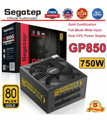 منبع تغذیه کامپیوتر سگوتپ Segotep Fully Modular GP850G 750W Original PSU 80 Plus Gold Gaming Power Supply