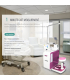 میز کار بیمارستان سونکا مدل hospital kiosk برند SONKA