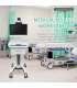 ایستگاه کاری کامپیوتر موبایل پزشکی medical mobile computer workstation برند SONKA - زمان تحویل بین 6 تا 8 هفته کاری