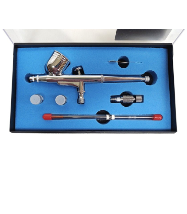 نازل ایربراش و 0.3 میلی‌متری و 0.5 میلی‌متری AB-130S Airbrush Kit 0.2mm&0.3mm & 0.5mm Nozzle Double Action