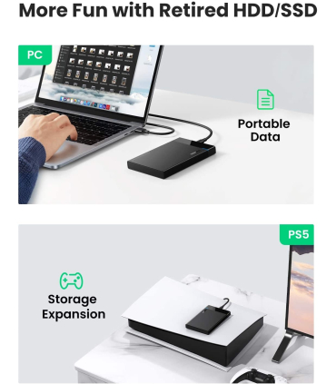 قاب هارد SSD 2.5 inches یوگرین Type C مدل 50743 برند UGREEN