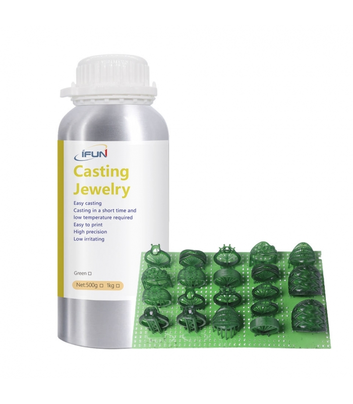 رزین پرینتر سه بعدی برای جواهرات IFUN casting resin for jewelry product high حجم 500g کد iF500c Yelllow