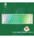 کیبورد بی سیم رویالکس مدل K411 برند Royalaxe مکانیکال سوییچ Pink با 2 نسخه بلوتوث یک WIFI و اتصال کابل