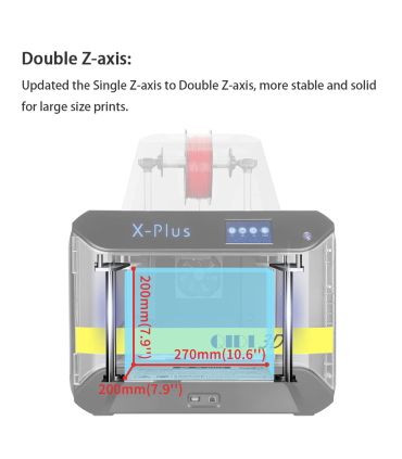 پرینتر سه بعدی کی دی تک مدل X-Plus برند QiDi Tech