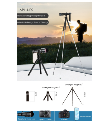 لنز 60 زوم موبایل اپکسل مدل APL-60XFR50 برند APEXEL