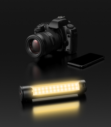 چراغ سلفی APL-FL05 تاشو استیک با پایه سه پایه برند اپکسل مدل Apexel Foldable selfie light Stick with tripod stand