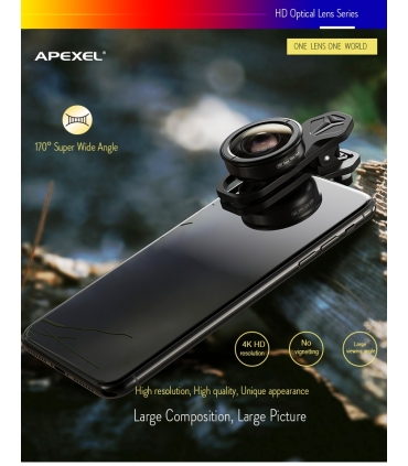 لنز واید موبایل اپکسل مدل APL-HB170 برند APEXEL
