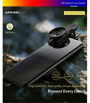 لنز ماکرو موبایل اپکسل مدل APL-HB10X برند APEXEL