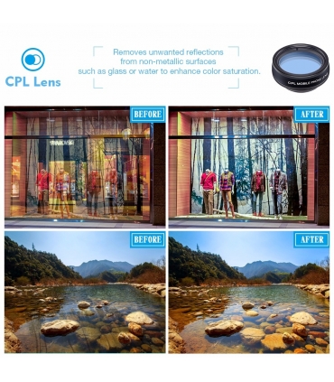 ست 10 عددی لنز موبایل APL-DG10 برند اپکسل Apexel 10 in 1 lens kit external telephoto lens on mobile phone wide