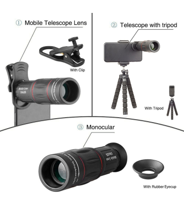 لنز 18 زوم موبایل اپکسل مدل APL-18XBZJ5 برند APEXEL
