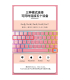 کیبورد بی سیم رویالکس مدل K411 برند Royalaxe مکانیکال سوییچ Pink با 2 نسخه بلوتوث یک WIFI و اتصال کابل