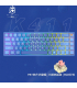 کیبورد بی سیم رویالکس مدل K411 برند Royalaxe مکانیکال سوییچ Pink با 2 نسخه بلوتوث یک WIFI و اتصال کابل