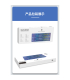 کیبورد بی سیم رویالکس مدل K411 برند Royalaxe مکانیکال سوییچ Pink با 2 نسخه بلوتوث یک WIFI و اتصال کابل