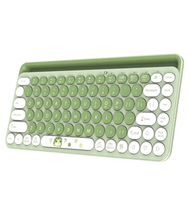 کیبورد بی سیم FD مدل FP011 کرم/قهوه‌ای (Caramel Macchiato) - Dual Mode