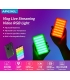 رینگ لایت LED قابل تنظیم RGB قابل شارژ رومیزی APL-FL07 برند اپکسل Apexel RGB LED Video Light