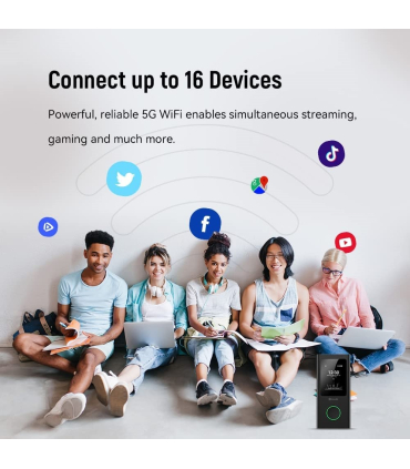روتر وایفای 5 گلوکال می مدل Numen Air 5G برند GlocalMe