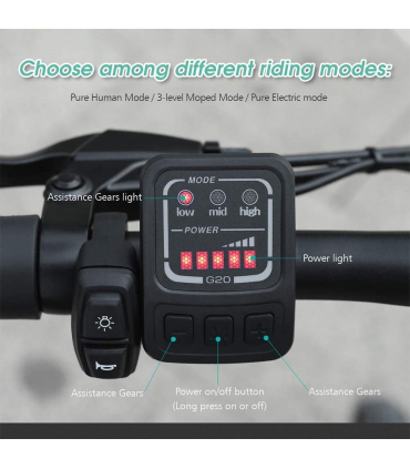 دوچرخه برقی مدل D2S White برند  FIIDO ترمز دیسکی رنگ سفید