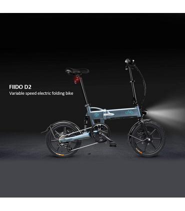 دوچرخه برقی مدل D2S Grey برند  FIIDO ترمز دیسکی رنگ خاکستری