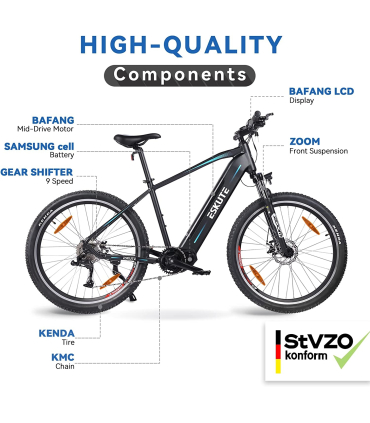 دوچرخه برقی مدل Netuno Pro برند ESKUTE ترمز دیسکی