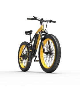 دوچرخه برقی مدل GF600-Yellow برند GOGOBEST ترمز دیسکی