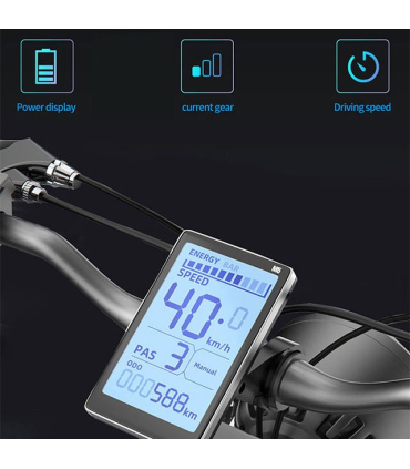 دوچرخه برقی مدل GF750-Black برند GOGOBEST ترمز دیسکی