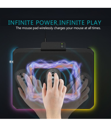 ست ماوس و ماوس پد فرست بلاد مدل F18 برند First Blood با قابلیت شارژ وایرلس موس