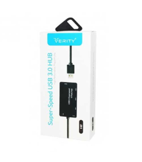 هاب USB با 4 پورت مدل h407 برند Verity