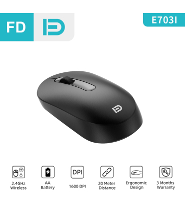 ماوس بی سیم اف دی مدل E703i برند FD