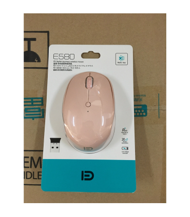ماوس بی سیم اف دی مدل E580 برند FD رنگ سفید