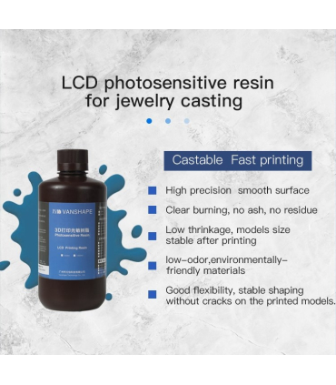 رزین ریخته گری طلا ونشیپ مدل Casting resin LCD 1KG برند Vanshape