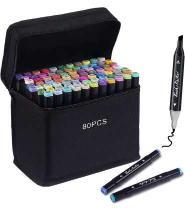 ماژیک 80 عددی 2 سره تاچ مدل 80pcs برند Touch