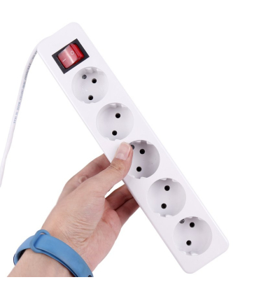 چند راهی 5 خانه برق الکترو فاز با کابل 3 متری الکترو فاز برند Electro Faz