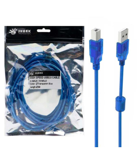 کابل پرینتر سه بعدی 3 متری شارک مدل USB 2.0 برند Shark