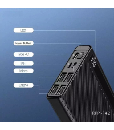 پاوربانک 20000mAh ریمکس مدل RPP-142 برند Remax