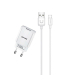 کیت شارژر یوسامز مدل T21 آداپتور T18 و کابل U Turn Series Lightning برند USAMS