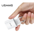 کیت شارژر یوسامز مدل T21 آداپتور T18 و کابل U Turn Series Lightning برند USAMS