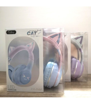 هدفون جی بی وای گربه ای مدل CA-042 برند Gjby