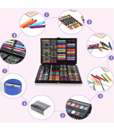مداد رنگی سوپر مگا آرت ست 168 رنگ برند super mega art set Touch