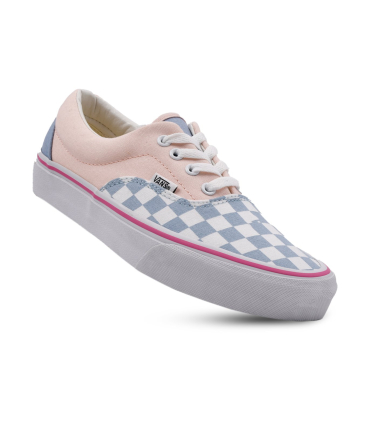 کفش اسنیکر صورتی ونس مدل شطرنجی آبی سفید VANS Era Checkerboard Sneaker blue powder vn0a4bv5veg