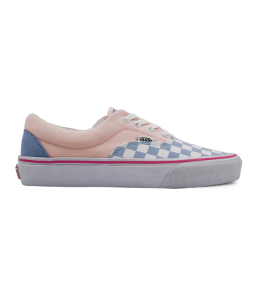 کفش اسنیکر صورتی ونس مدل شطرنجی آبی سفید VANS Era Checkerboard Sneaker blue powder vn0a4bv5veg
