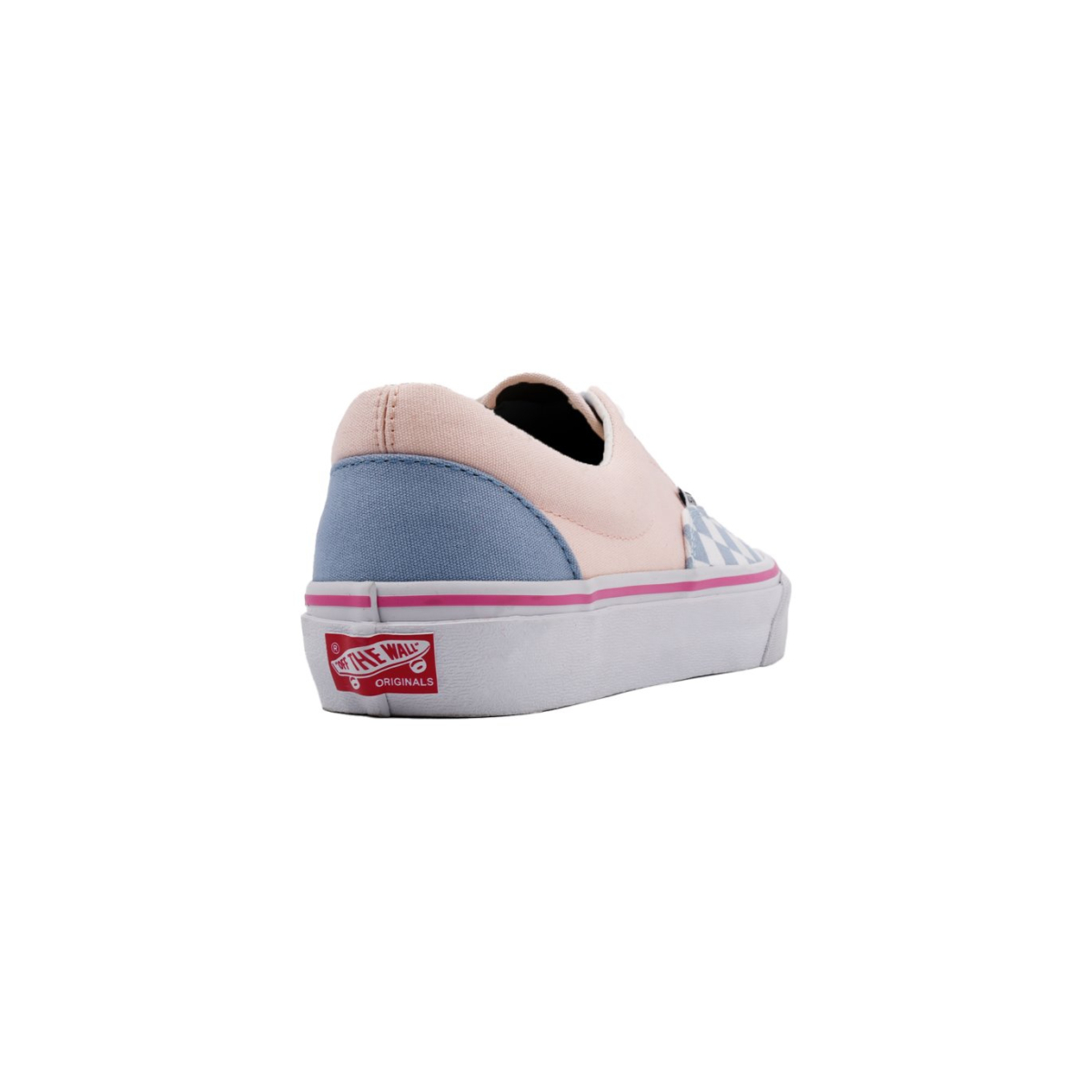 کفش اسنیکر صورتی ونس مدل شطرنجی آبی سفید VANS Era Checkerboard Sneaker blue powder vn0a4bv5veg