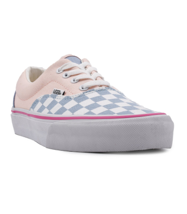 کفش اسنیکر صورتی ونس مدل شطرنجی آبی سفید VANS Era Checkerboard Sneaker blue powder vn0a4bv5veg