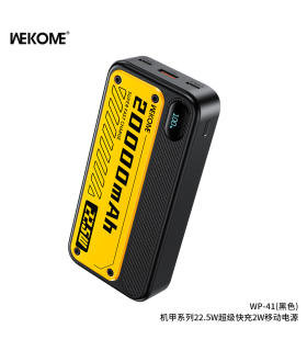 پاوربانک فست شارژ ویکام 20000 میلی آمپر مدل WP-41 MECHA برند WEKOME فست شارژ 22.5 واتی