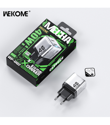 شارژر ویکام 40 وات مدل WP-U02 برند Wekome