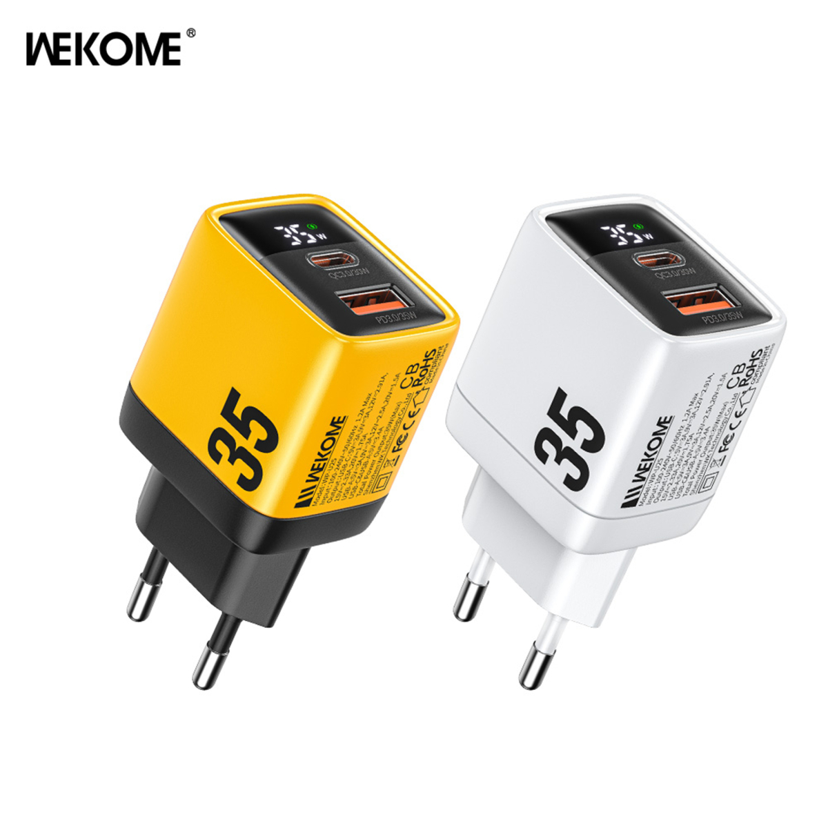 شارژر ویکام 35 وات مدل WP-U25 برند Wekome