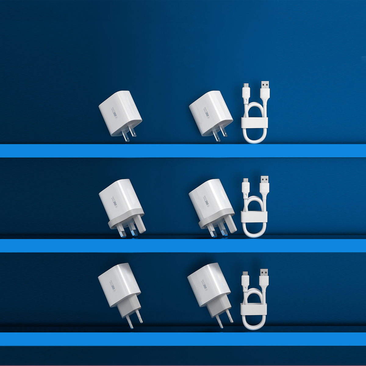 شارژر ویکوم مدل Maxspeed Charger PD 20W (EU) کد WP-U55 برند Wekome