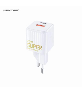 شارژر ویکام مدل WP-U138 برند Wekome همراه با 2 خروجی تایپ سی و USB